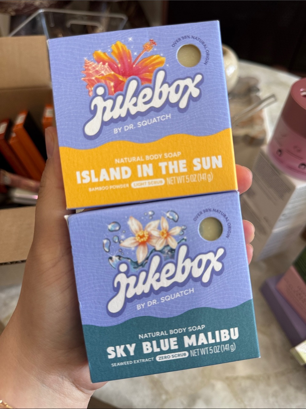 Natural Body Soap - Sky Blue Malibu (Blue)